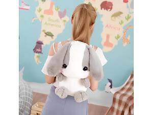 Дизайнерский плюшевый рюкзак для девочки RESTEQ в виде японского кролика, мягкий портфель 50 см