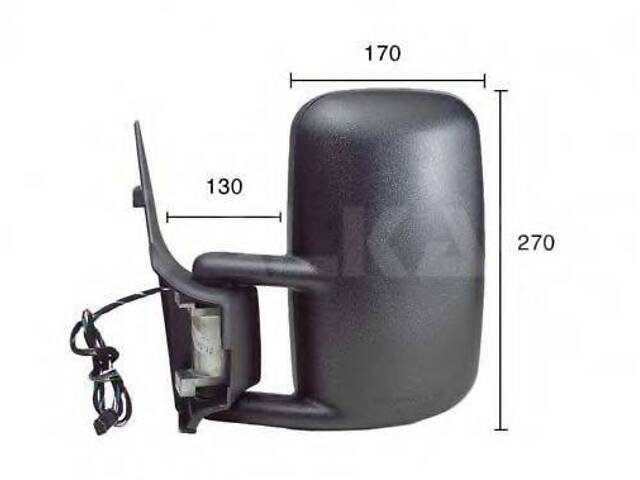 Зеркало ALKAR 9226966 на MERCEDES-BENZ SPRINTER 4-t автобус (904) - Фото 1