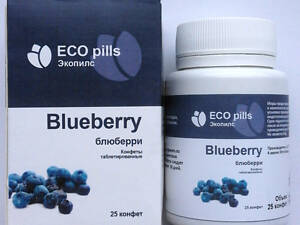 EcoPills Blueberry - Конфеты таблетированные для восстановления зрения
