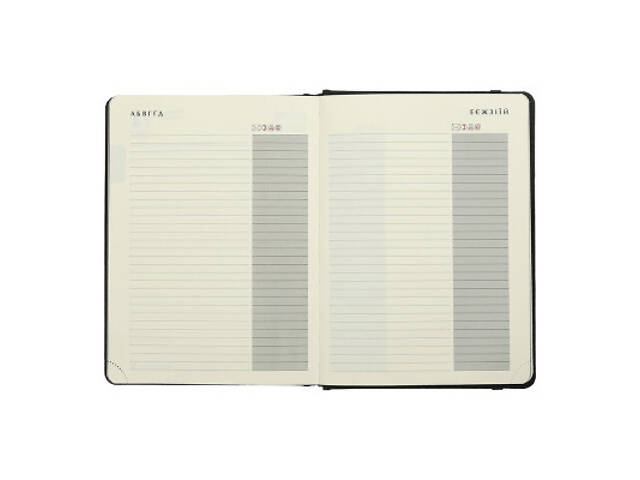 Щотижневик Buromax датований 2025 VELOUR, А5 чорний (BM.2134-01) - Фото 7