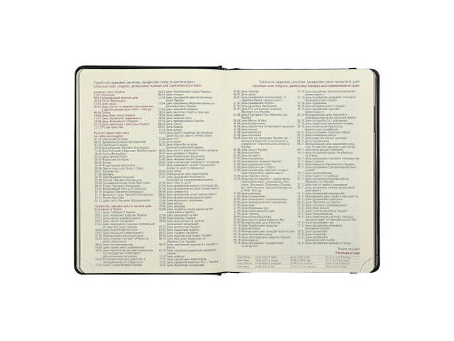 Щотижневик Buromax датований 2025 VELOUR, А5 чорний (BM.2134-01) - Фото 3