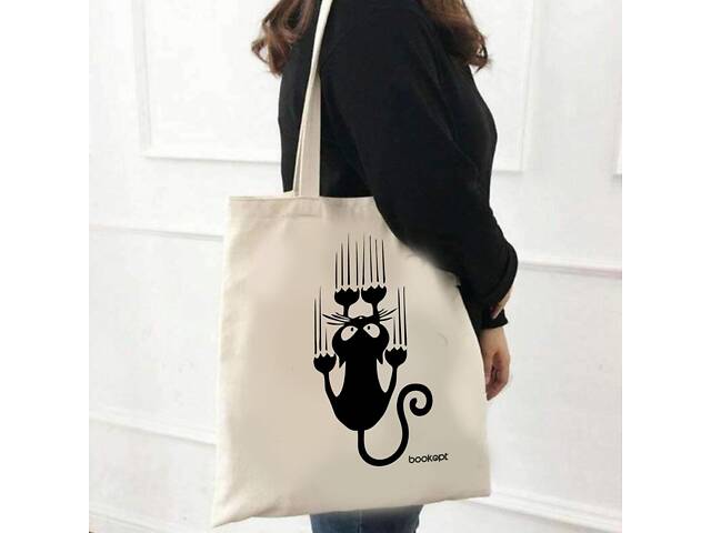 Екошопер BookOpt BK4015 Black Cat бежевий - Фото 2