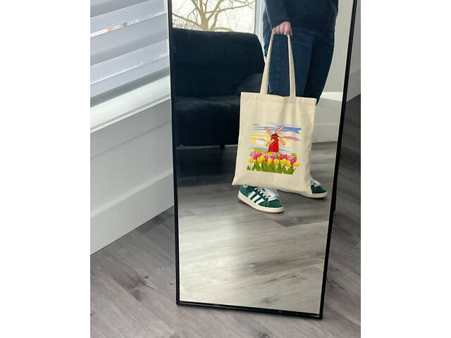 Екошопер BookOpt BK4071 'Подорож Нідерландами'. Країна вітряків і тюльпанів' бежевий - Фото 4