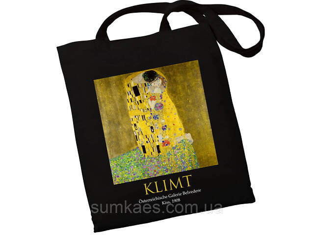 Екошопер BookOpt ВК4064 KLIMT «Поцілунок» Чорний - Фото 1