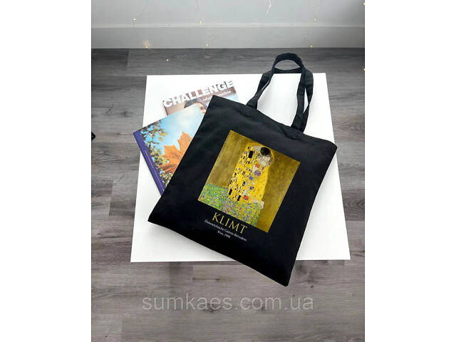 Екошопер BookOpt ВК4064 KLIMT «Поцілунок» Чорний - Фото 3
