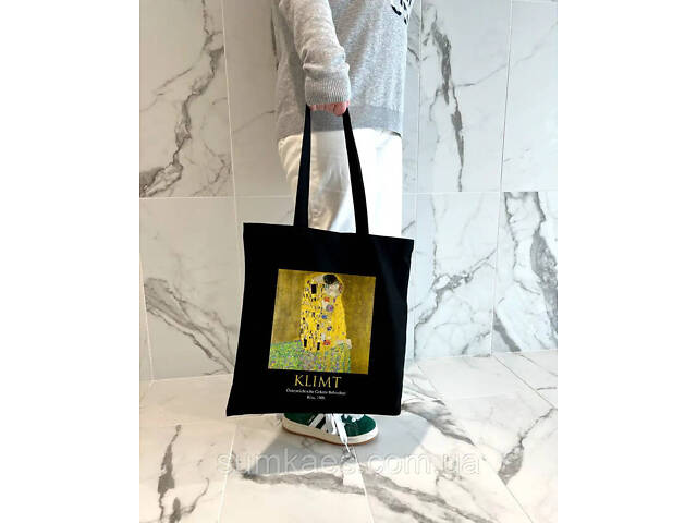 Екошопер BookOpt ВК4064 KLIMT «Поцілунок» Чорний - Фото 6