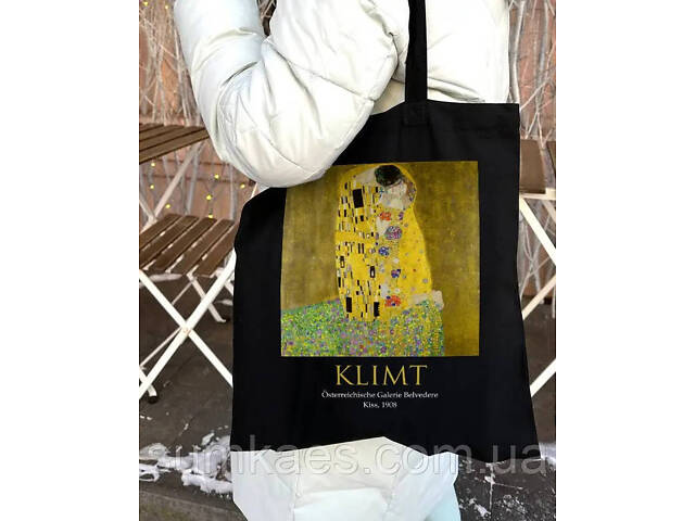 Екошопер BookOpt ВК4064 KLIMT «Поцілунок» Чорний - Фото 7