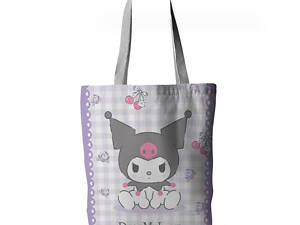 Екосумка шопер Bioworld Куроми Kuromi Моя Мелодія Onegai My Melody Dear My Love 33х39см (23248)