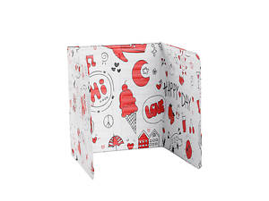 Екран для захисту від бризок Happy Day 8403 845х325х0,8 мм білий