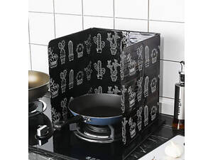 Екран для захисту від бризок Кактуси 7991 845х325х0,8 мм чорний