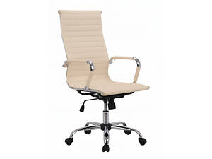 ЭКСКЛЮЗИВНОЕ ВЕРТОВОЕ КРЕСЛО Стильное Exclusiv Бежевое офисное кресло