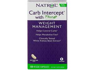 Экстракт белой фасоли перехватчик углеводов фаза 2, Carb Intercept Phase 2, Natrol, 120 капсул