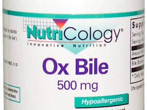 Экстракт бычьей желчи Nutricology Ox Bile 500 мг 100 капс