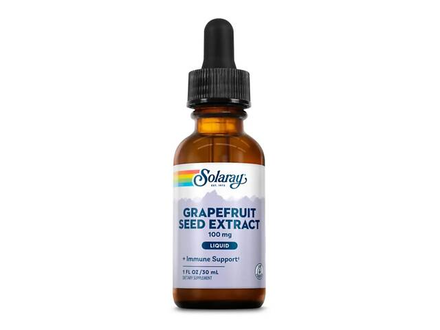 Екстракт насіння Грейпфрута Solaray Grapefruit Seed Extract 100 mg 30 ml (1086-2023-10-4420) - Фото 1