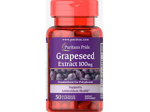 Екстракт виноградних кісточок Puritan's Pride Grapeseed Extract 100 мг 50 капс