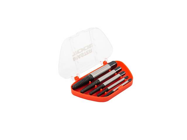 Екстрактори для викручування пошкоджених гвинтів MASTERTOOL М3-М18 набір 5 шт 14-1405 - Фото 4