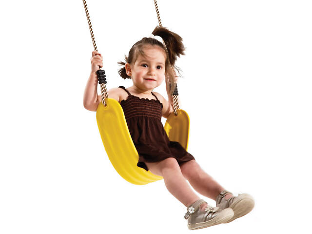 Эластичное сиденье для качелей 67 см х 15 см KBT Желтый - Фото 2