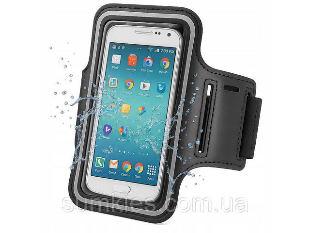 Еластична сумка для бігу на руку AFF чорна - Фото 3