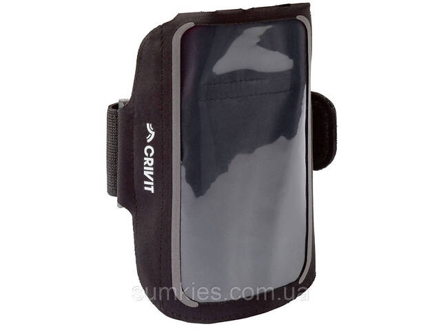 Еластична сумка для бігу на руку Crivit чорна - Фото 1