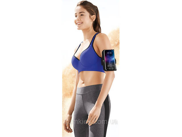 Еластична сумка для бігу на руку Crivit чорна - Фото 2