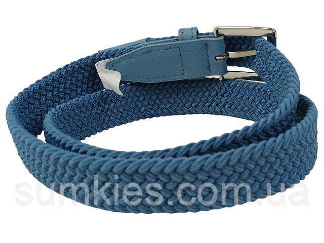 Еластичний жіночий ремінь гумка Isa-Traesko блакитний - Фото 3