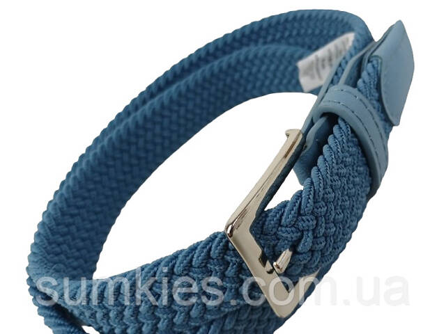 Еластичний жіночий ремінь гумка Isa-Traesko блакитний - Фото 4