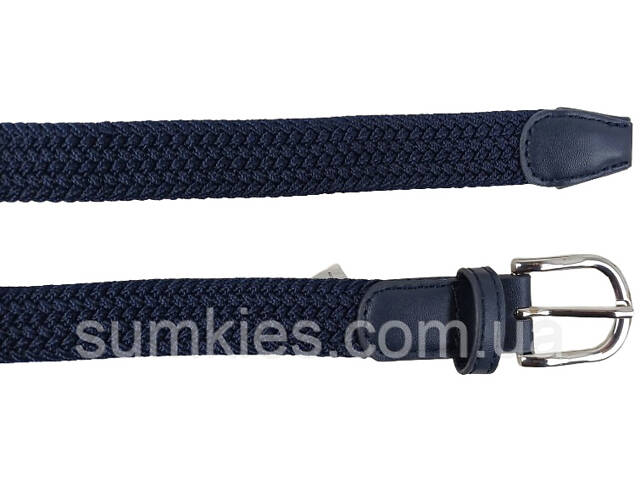 Еластичний жіночий ремінь гумка Isa-Traesko темно-синій - Фото 3