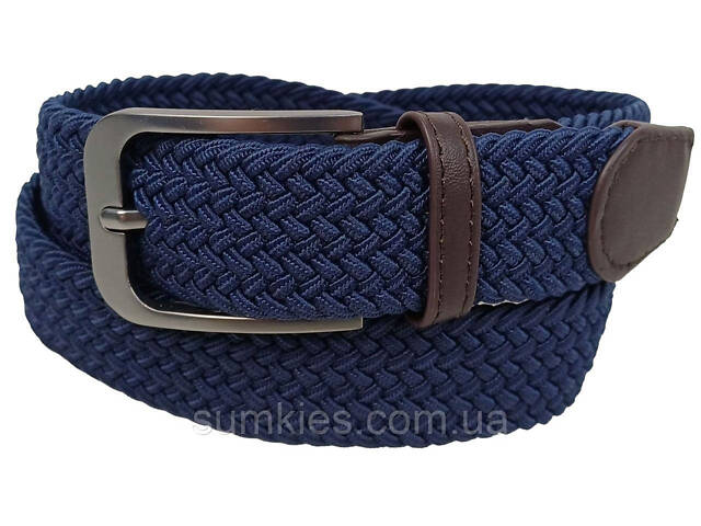 Еластичний жіночий ремінь гумка UP2 Fashion темно-синій - Фото 1
