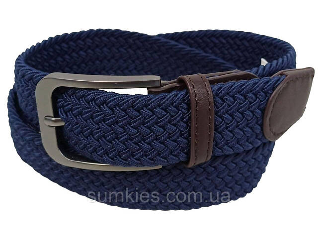 Еластичний жіночий ремінь гумка UP2 Fashion темно-синій - Фото 2