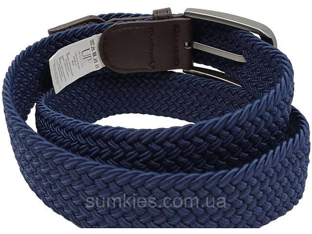 Еластичний жіночий ремінь гумка UP2 Fashion темно-синій - Фото 3