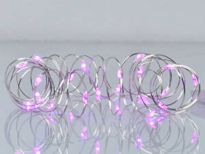 Электрическая гирлянда YES Нить 975024 2 м 20 LED розовая