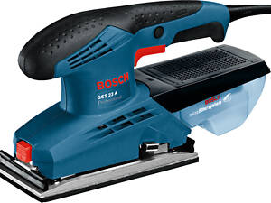 Электрическая вибрационная шлифмашина по дереву Bosch GSS 23 A : 190 Вт, 1.7кг плоская шлифмашина