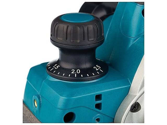 Електричний ручний рубанок (фуганок) MAKITA KP0800 : 620 Вт, ширина 82мм, глибина 2.5мм, 2.6 кг (електрорубанок) - Фото 5