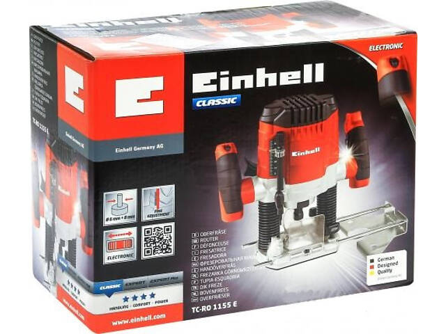 Электрический ручной столярный фрезер по дереву Einhell TC-RO 1155 E 1100 Вт 6-8 цанга (4350470) - Фото 8