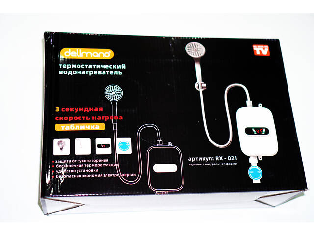 Електричний термостатичний проточний водонагрівач RX-021 - Фото 9