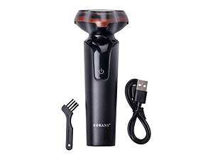 Електробритва 5 Вт 800 mAh бритва електрична бездротова з трьома голівками для гоління Sokany