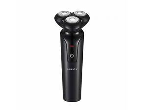 Електробритва 5 Вт 800 mAh бритва електрична бездротова з трьома голівками для гоління Чорна Sokany