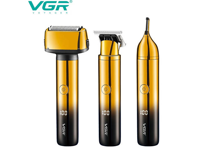 Электробритва / триммер мужская 3в1 VGR V-367 - Фото 2