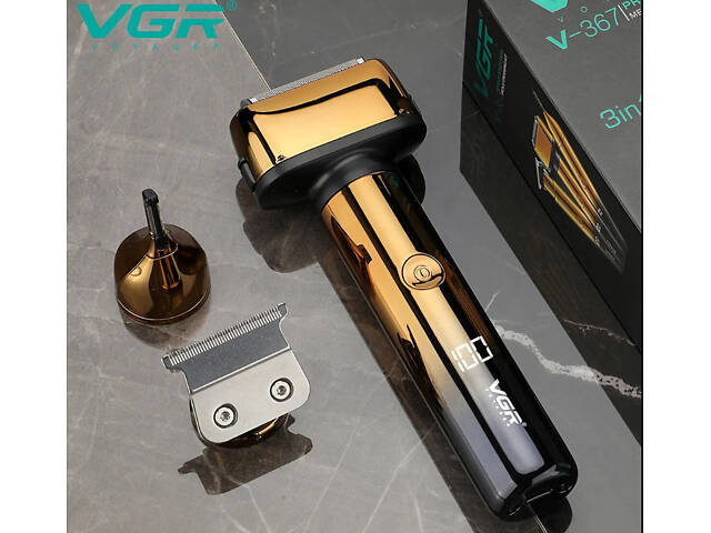 Электробритва / триммер мужская 3в1 VGR V-367 - Фото 3