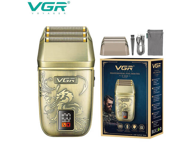 Електробритва VGR V-349 шейвер, потрійне лезо - Фото 1