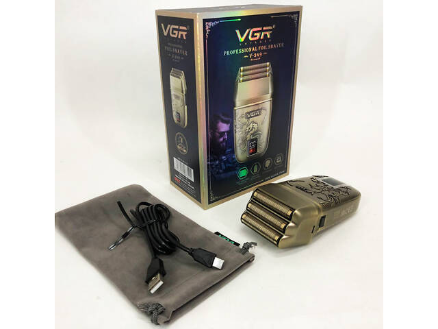 Електробритва VGR V-349 шейвер, потрійне лезо - Фото 6