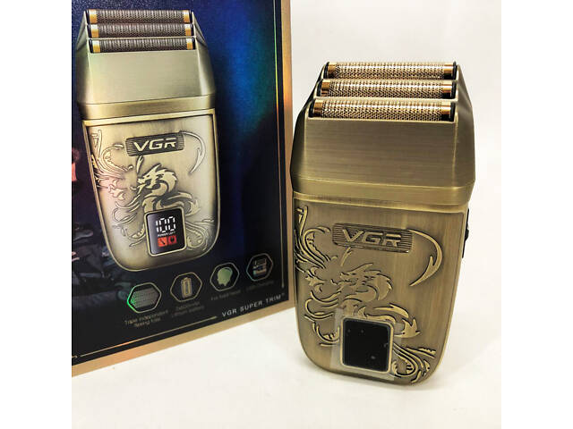 Електробритва VGR V-349 шейвер, потрійне лезо - Фото 12