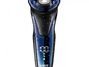 Електробритва чоловіча з LED-дисплеєм професійна VGR V-306