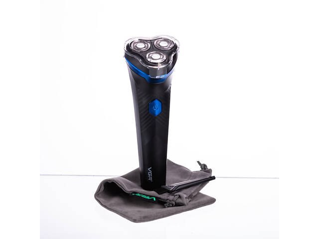 Електробритва для чоловіків роторна для вологого та сухого гоління з дисплеєм VGR V-314 - Фото 1