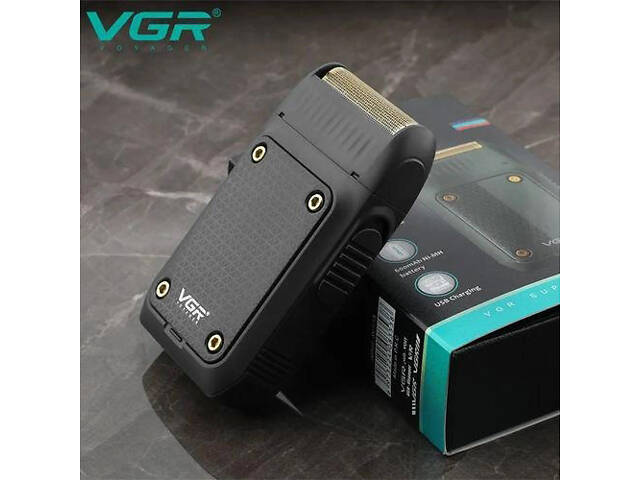 Електробритва чоловіча VGR V-353 професійна бритва шейвер для сухого гоління тример. Колір: чорний - Фото 3