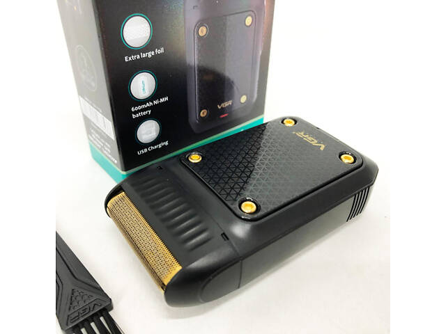 Електробритва чоловіча VGR V-353 професійна бритва шейвер для сухого гоління тример. Колір: чорний - Фото 5