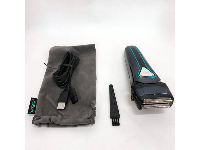 Електробритва портативна VGR V-333 шейвер для гоління бороди та вусів з акумулятором Black - Фото 7