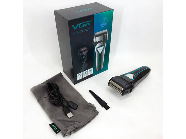 Електробритва портативна VGR V-333 шейвер для гоління бороди та вусів з акумулятором Black - Фото 10