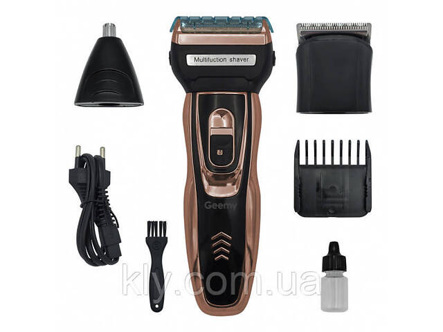 Электробритва сеточная и триммер для бороды GEMEI/Geemy с аккумулятором. - Фото 4