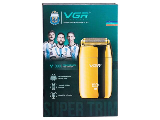 Электробритва шейвер с led-индикатором аккумуляторная VGR V-399 - Фото 8